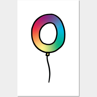 Initial Monogram Balloon Letter O Posters and Art